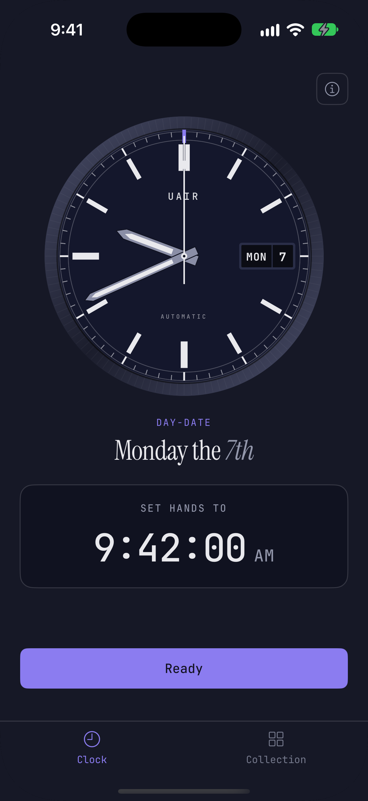 Uair's Day-Date dial