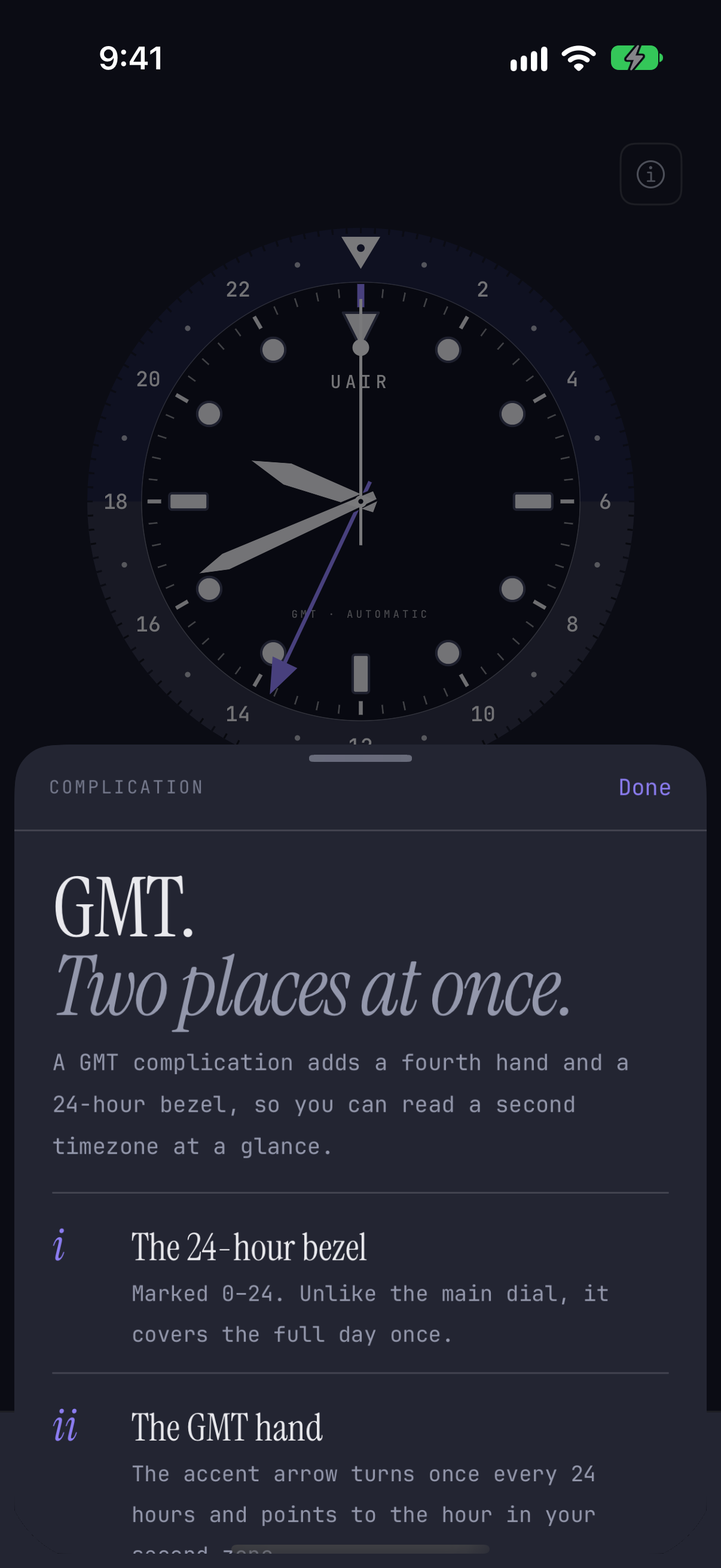 Uair's guide to the GMT complication
